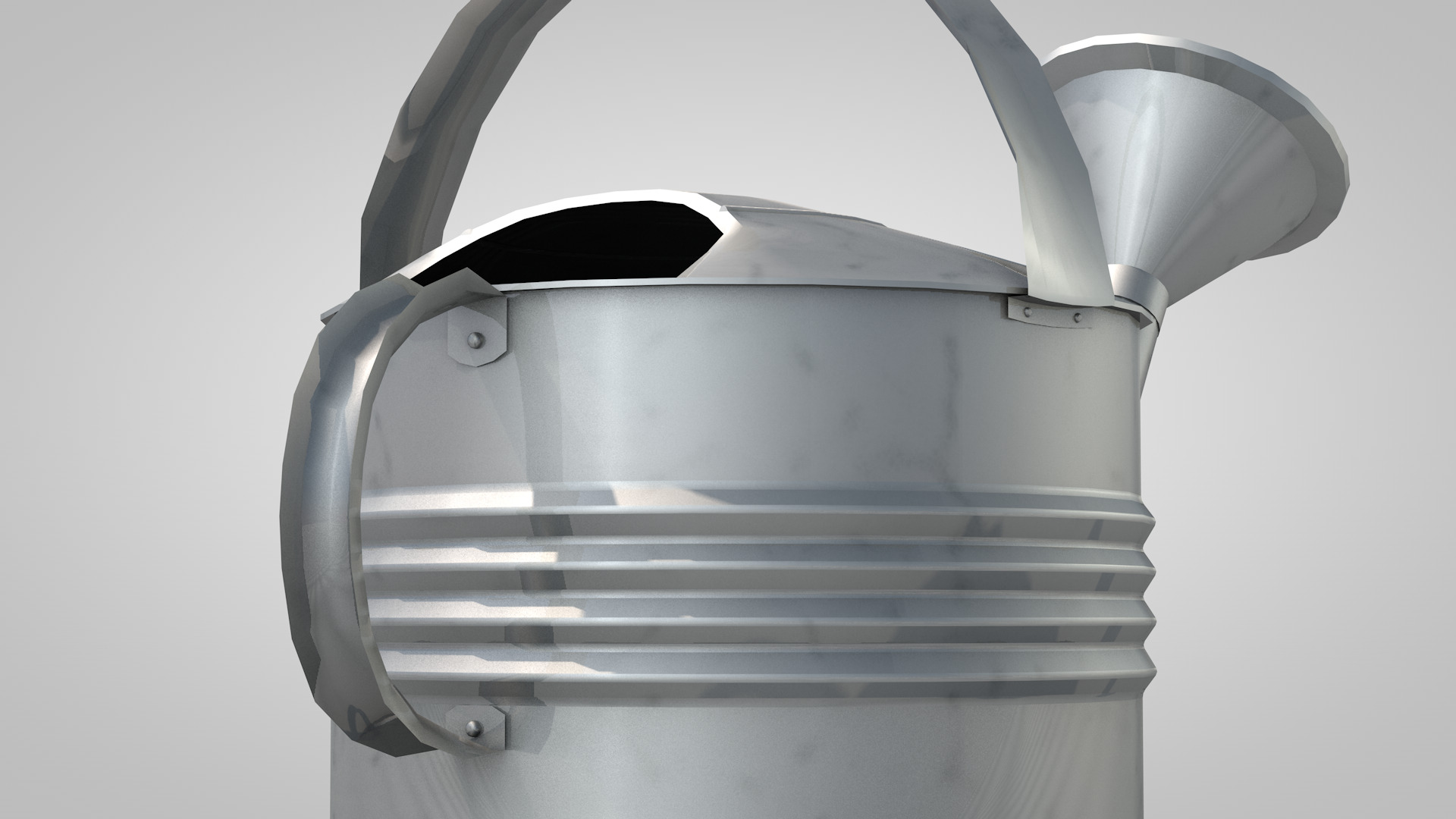 Metal watering can 3D model_1