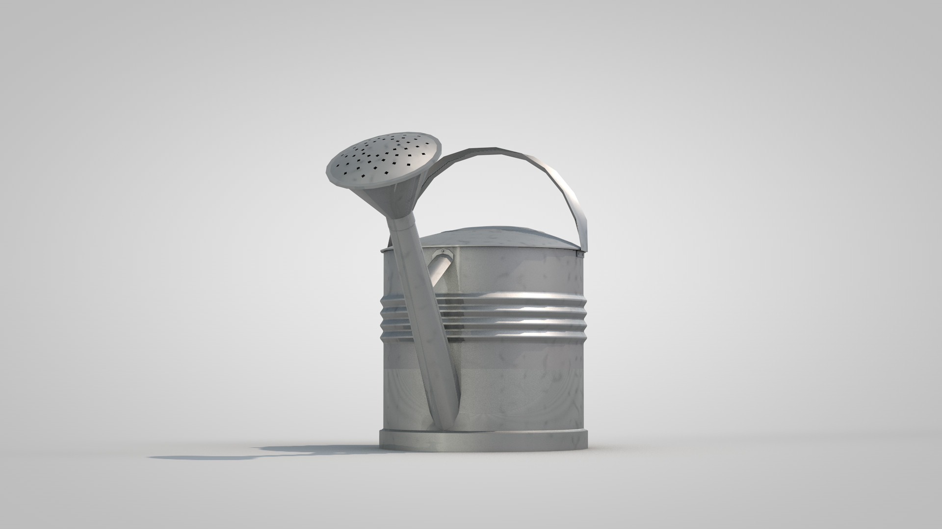 Metal watering can 3D model_7