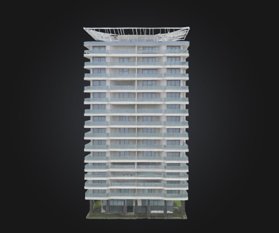 Residential Building 3D model_3