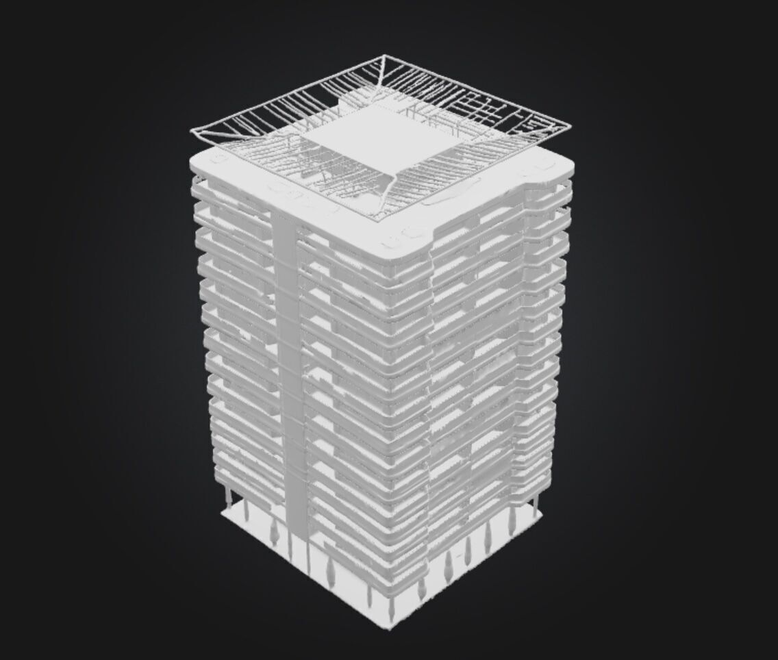 Residential Building 3D model_14