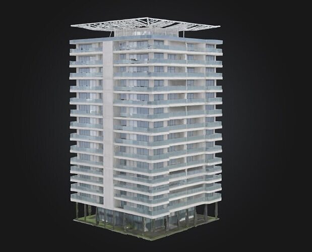 Residential Building 3D model