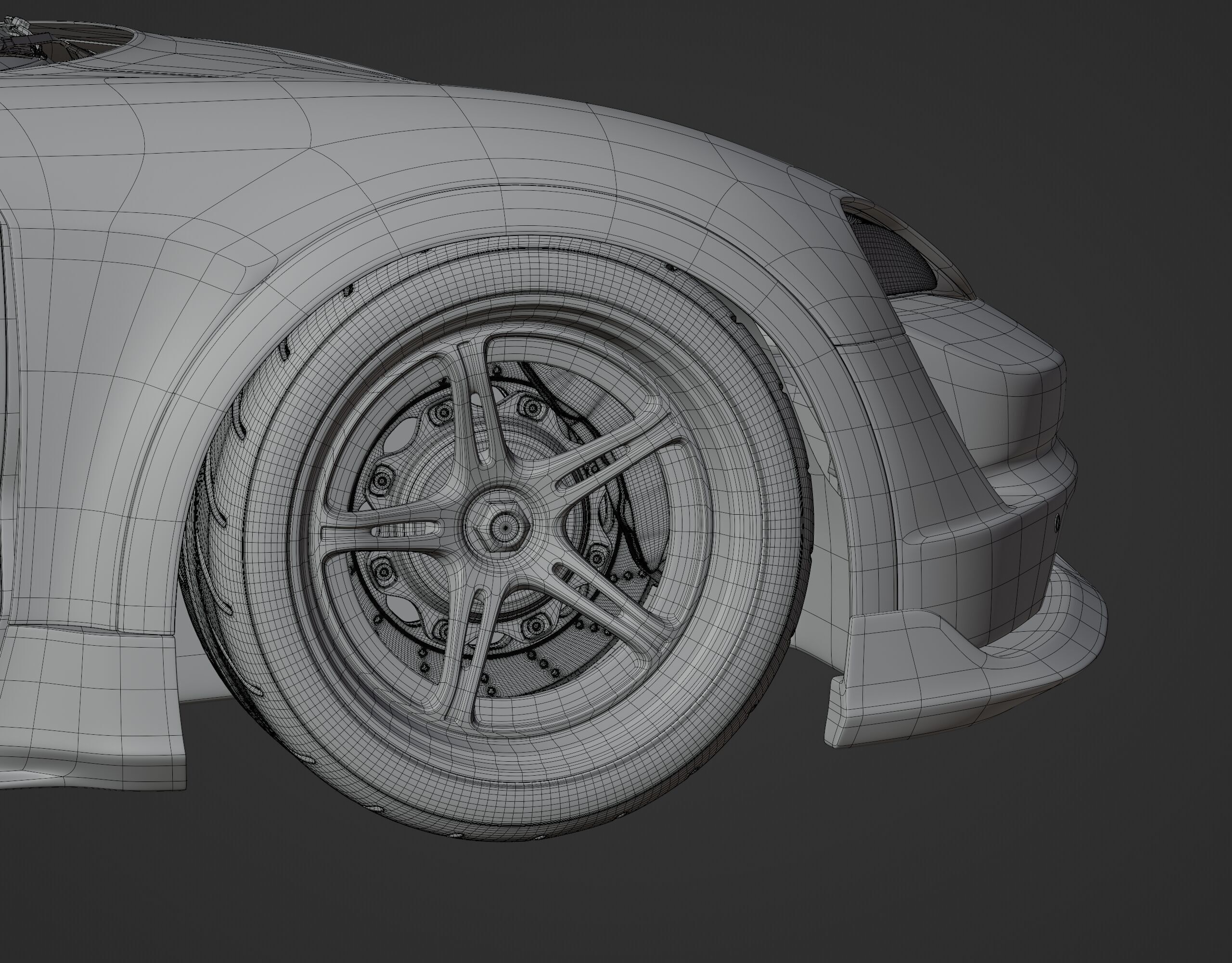 Porsche Taycan Turbo Modified 3D model_27