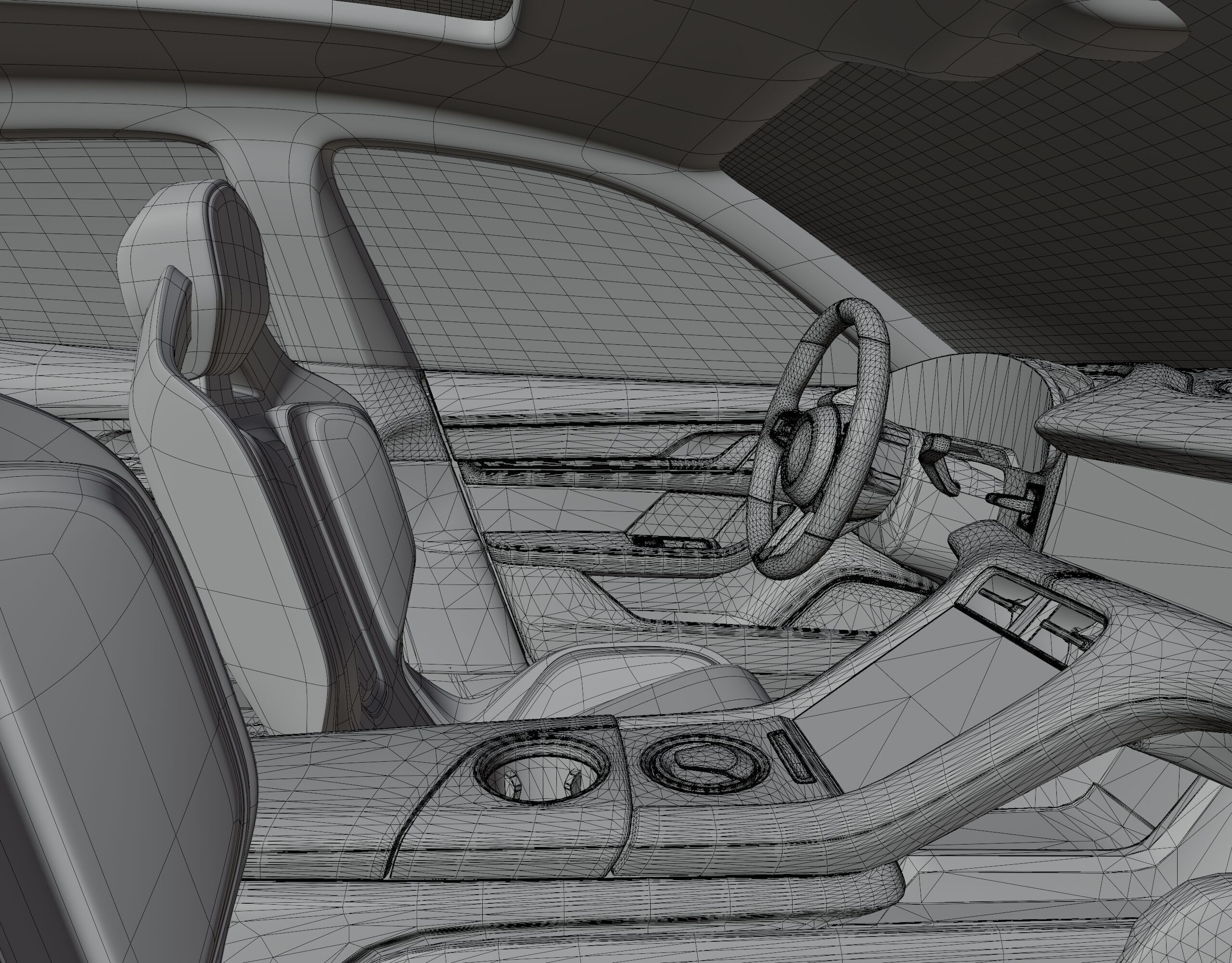 Porsche Taycan Turbo Modified 3D model_28