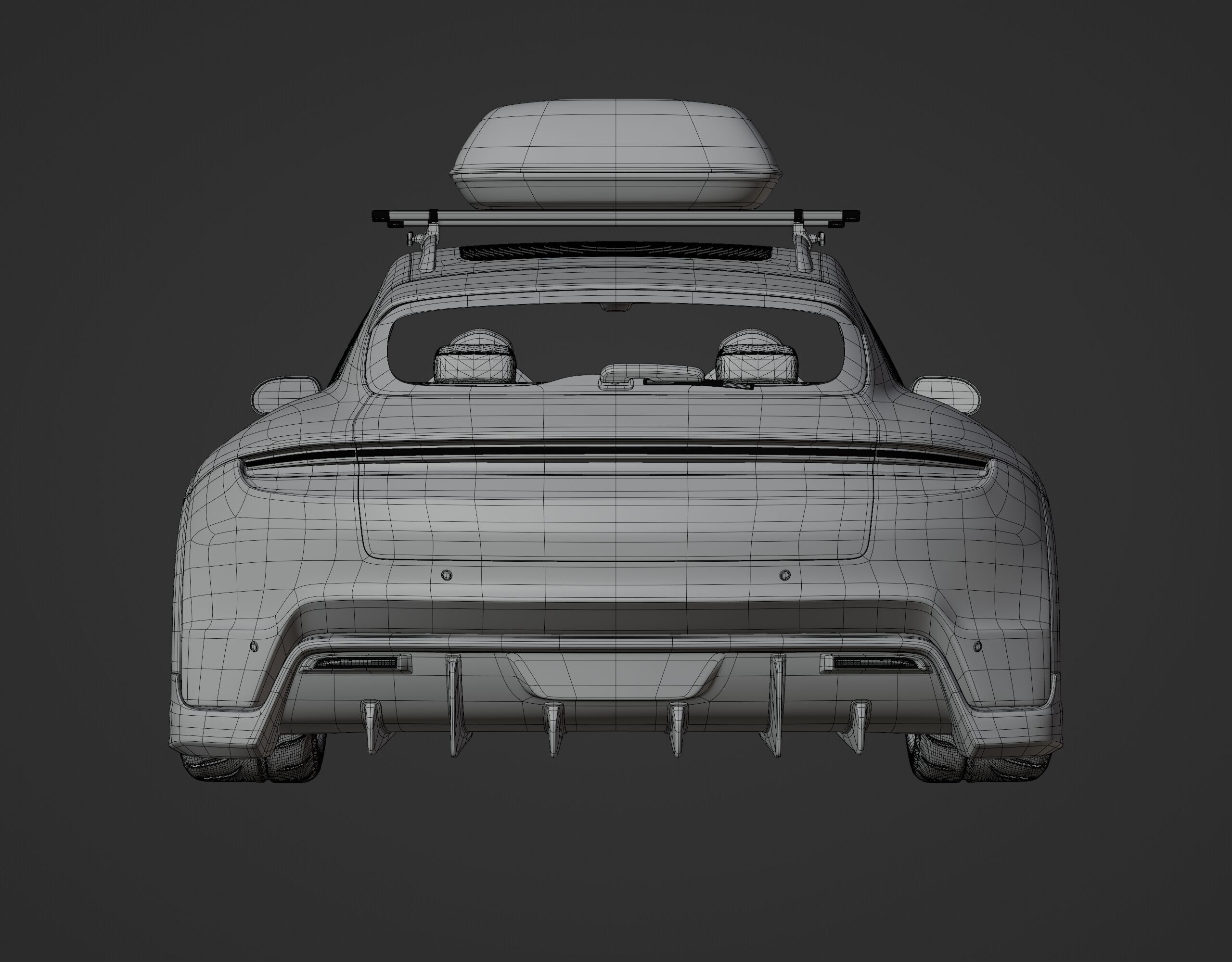 Porsche Taycan Turbo Modified 3D model_26