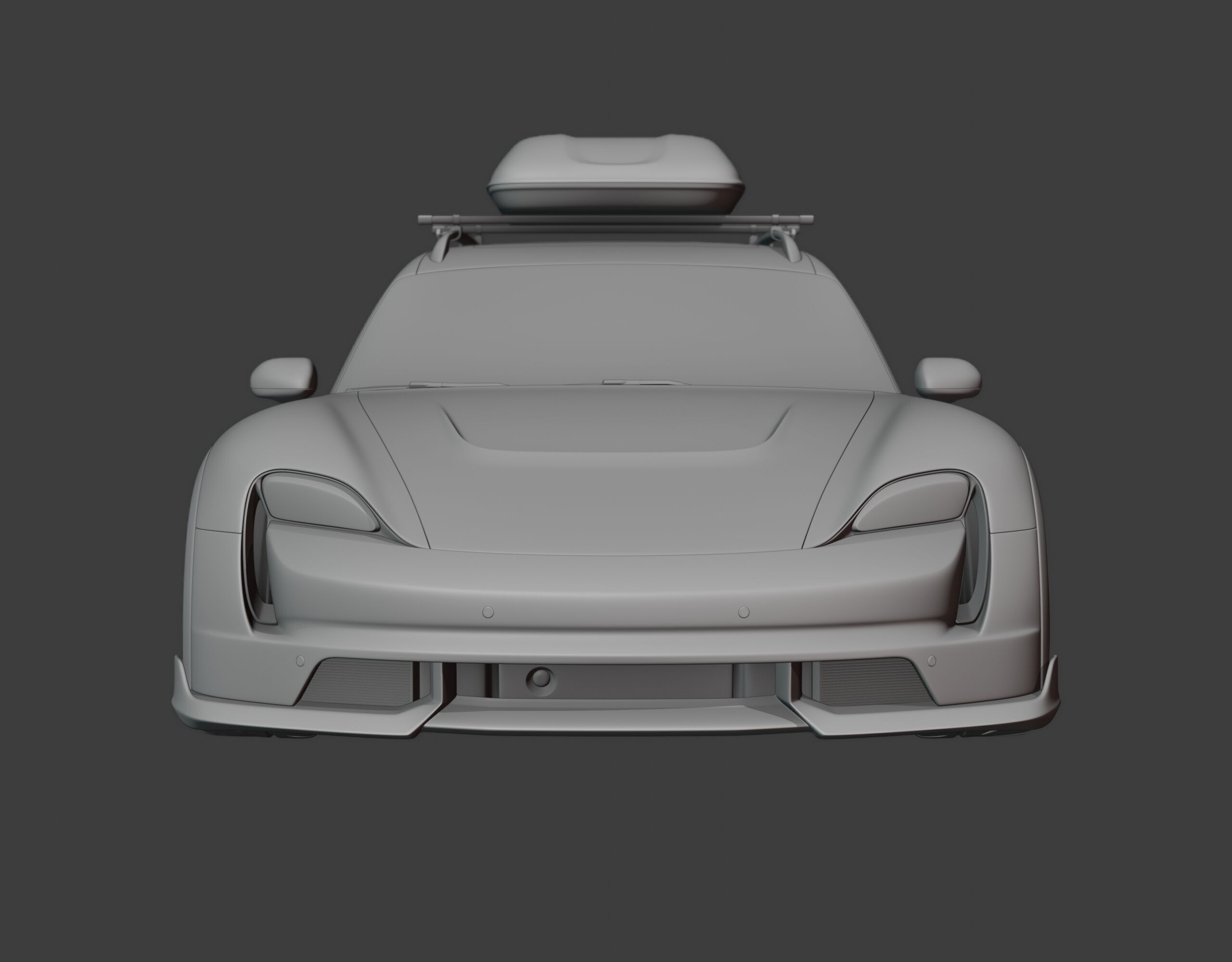 Porsche Taycan Turbo Modified 3D model_15
