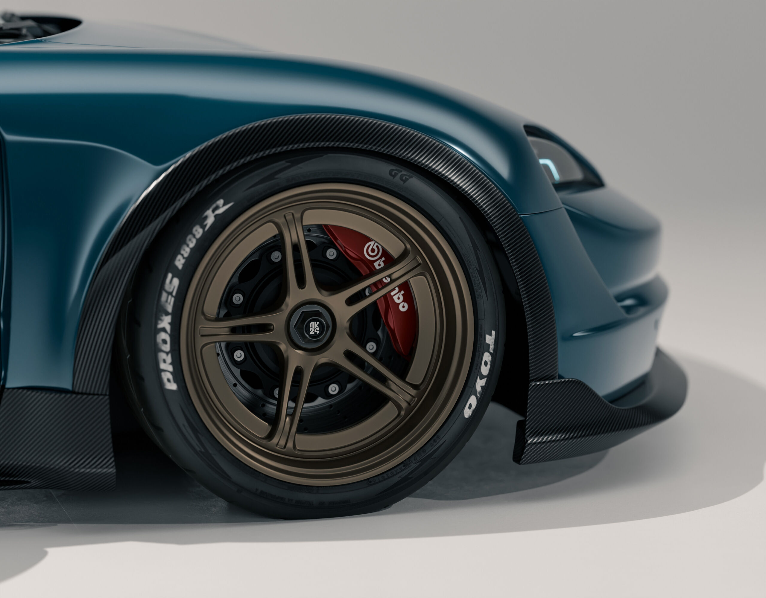 Porsche Taycan Turbo Modified 3D model_5