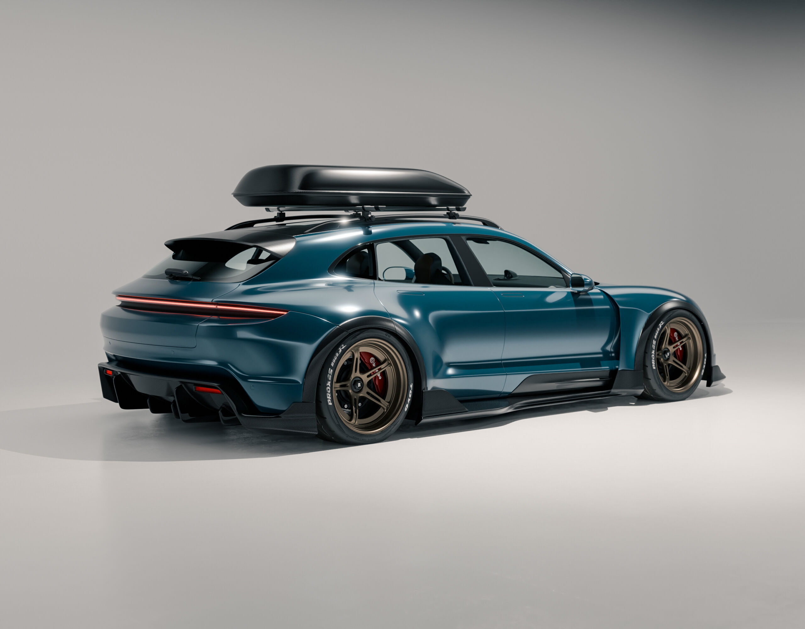 Porsche Taycan Turbo Modified 3D model_1