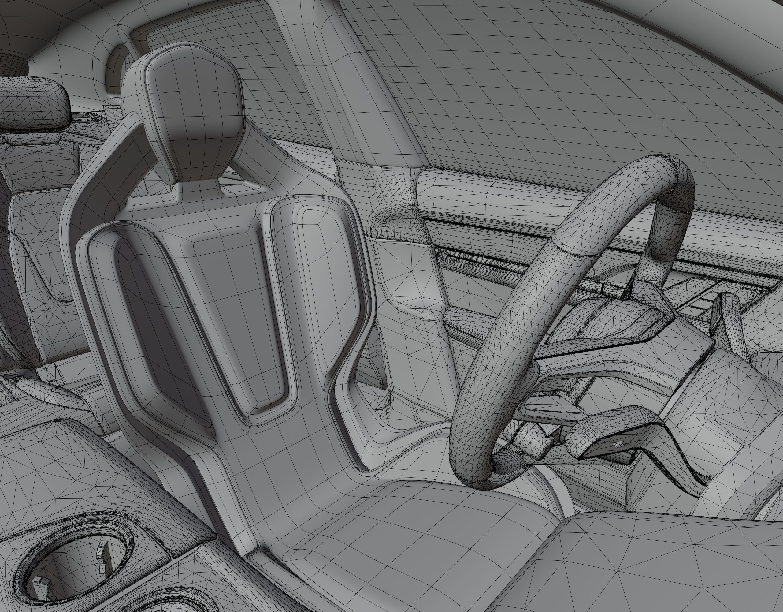 Porsche Taycan Turbo Modified 3D model_29