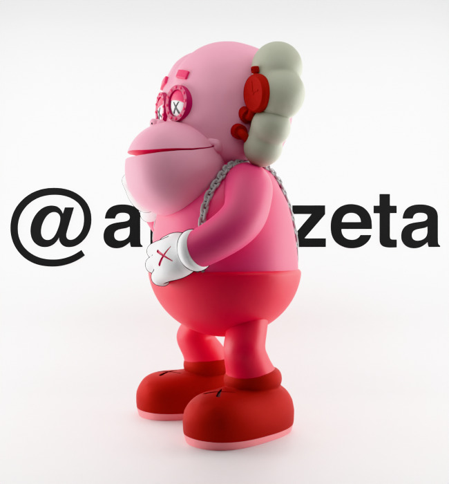 Kaws Monster Cereals Series Textured Low-poly 3D model_15