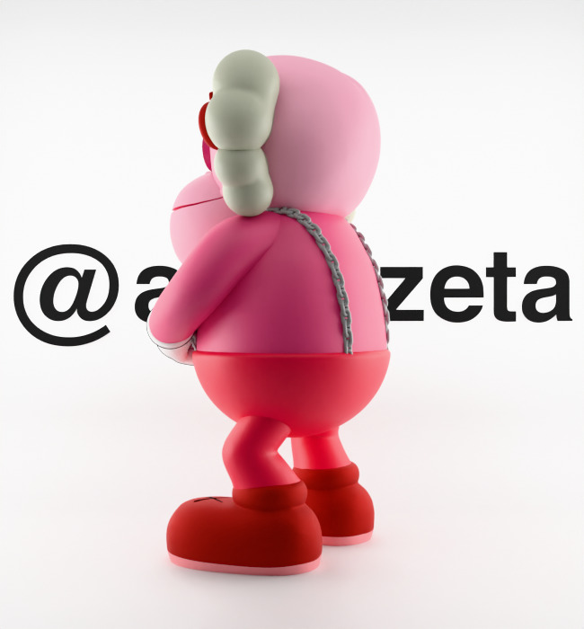 Kaws Monster Cereals Series Textured Low-poly 3D model_17