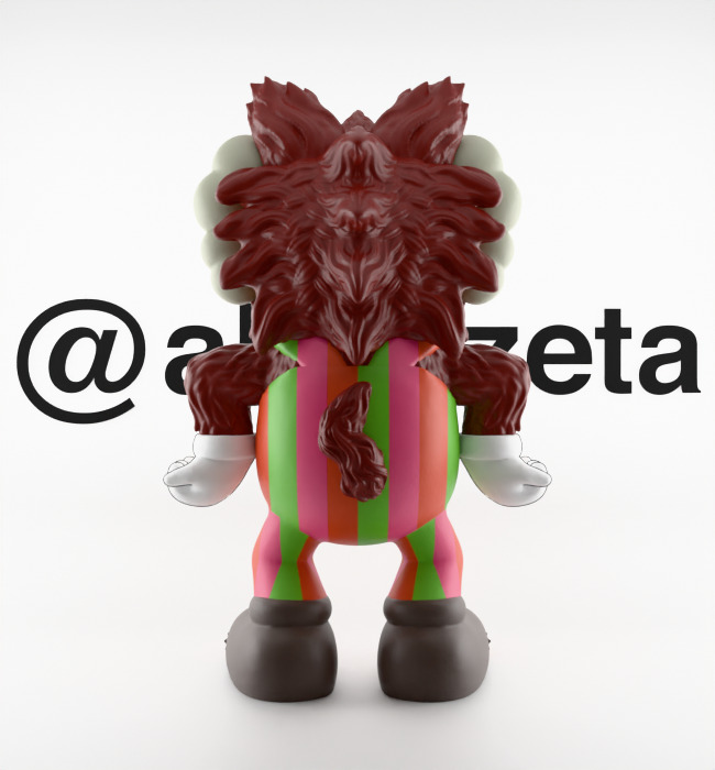 Kaws Monster Cereals Series Textured Low-poly 3D model_31