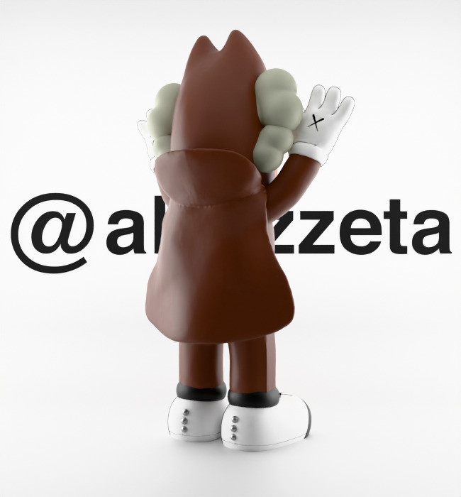Kaws Monster Cereals Series Textured Low-poly 3D model_44