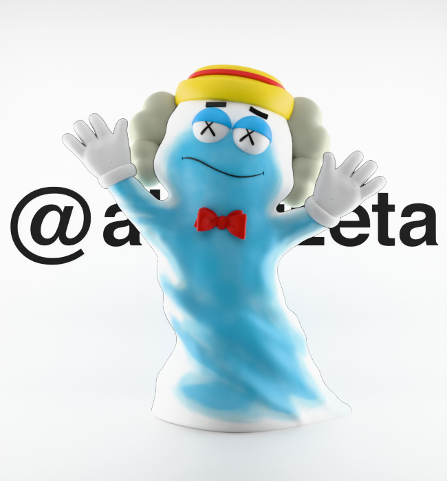 Kaws Monster Cereals Series Textured Low-poly 3D model_1