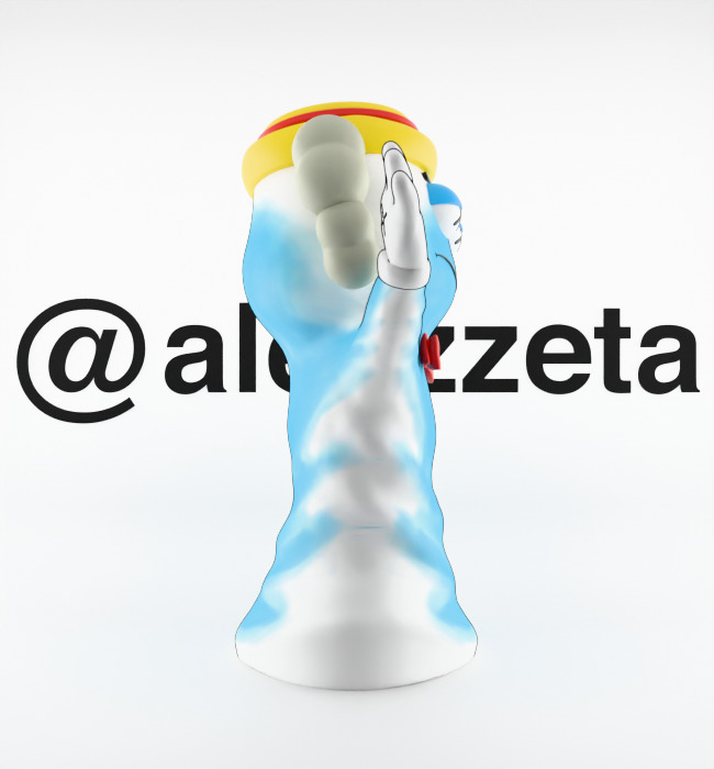 Kaws Monster Cereals Series Textured Low-poly 3D model_10