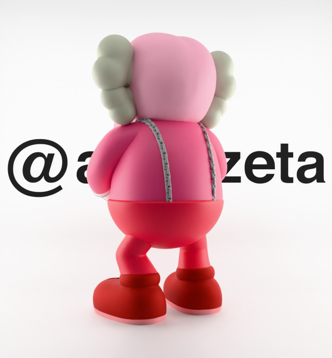 Kaws Monster Cereals Series Textured Low-poly 3D model_18