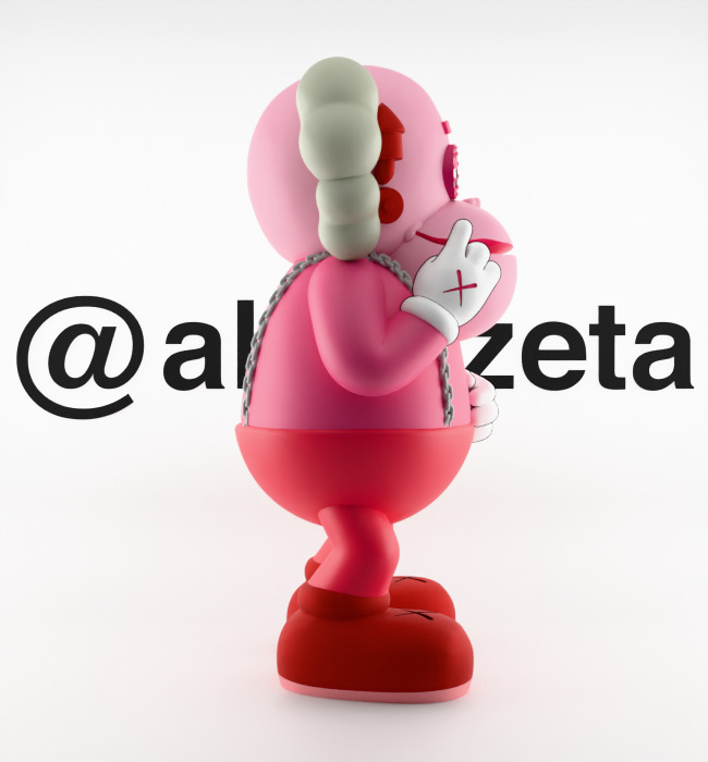 Kaws Monster Cereals Series Textured Low-poly 3D model_22
