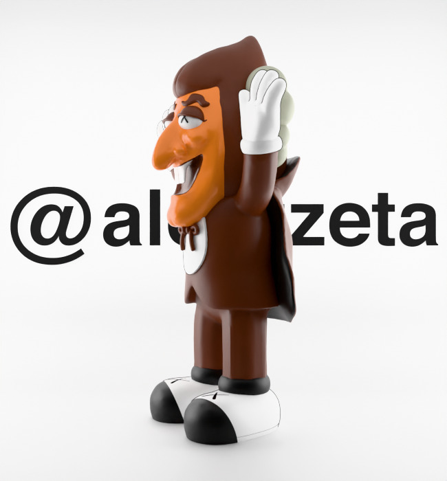 Kaws Monster Cereals Series Textured Low-poly 3D model_39