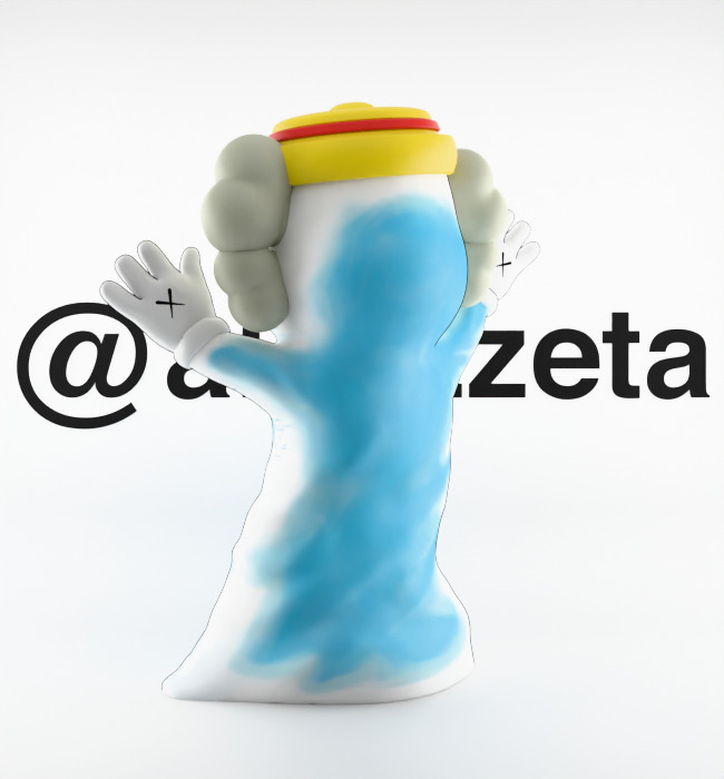 Kaws Monster Cereals Series Textured Low-poly 3D model_6