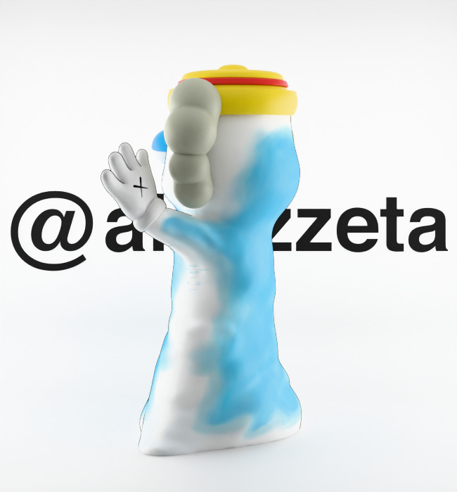 Kaws Monster Cereals Series Textured Low-poly 3D model_5