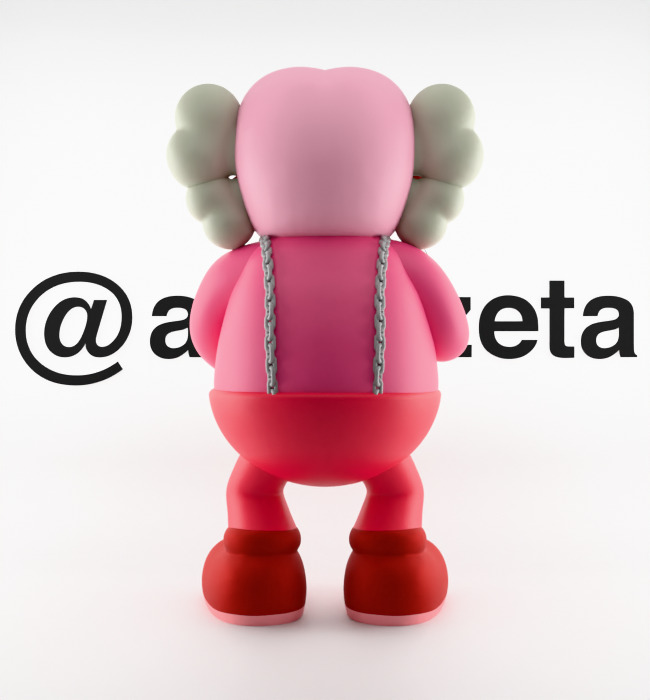 Kaws Monster Cereals Series Textured Low-poly 3D model_19