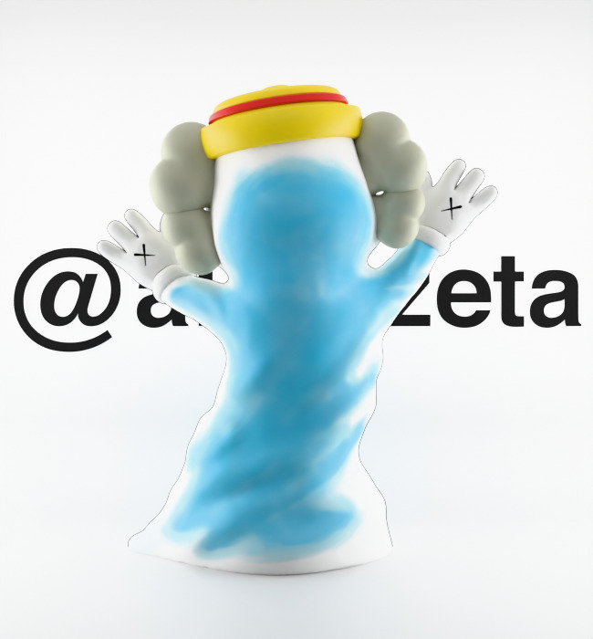 Kaws Monster Cereals Series Textured Low-poly 3D model_7