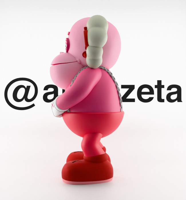 Kaws Monster Cereals Series Textured Low-poly 3D model_16