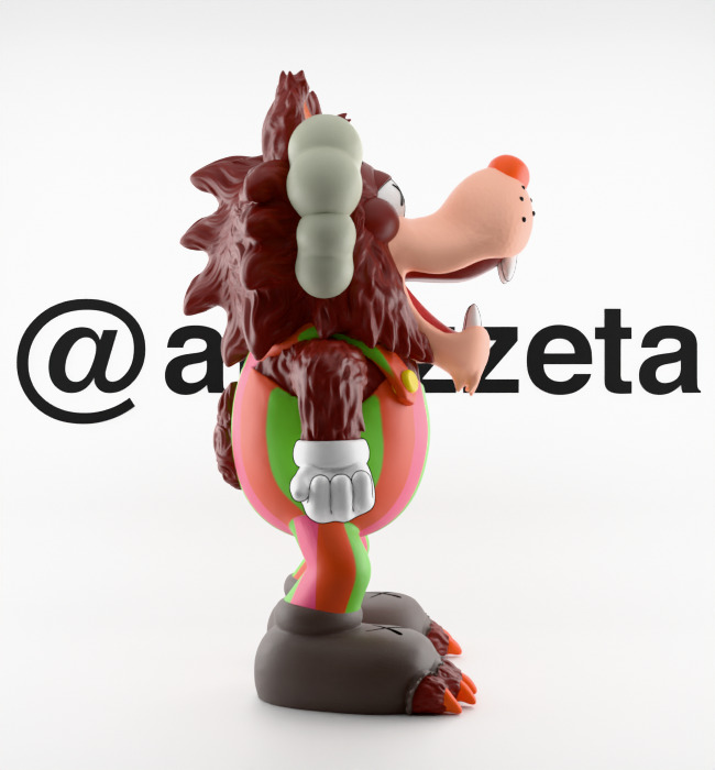 Kaws Monster Cereals Series Textured Low-poly 3D model_34