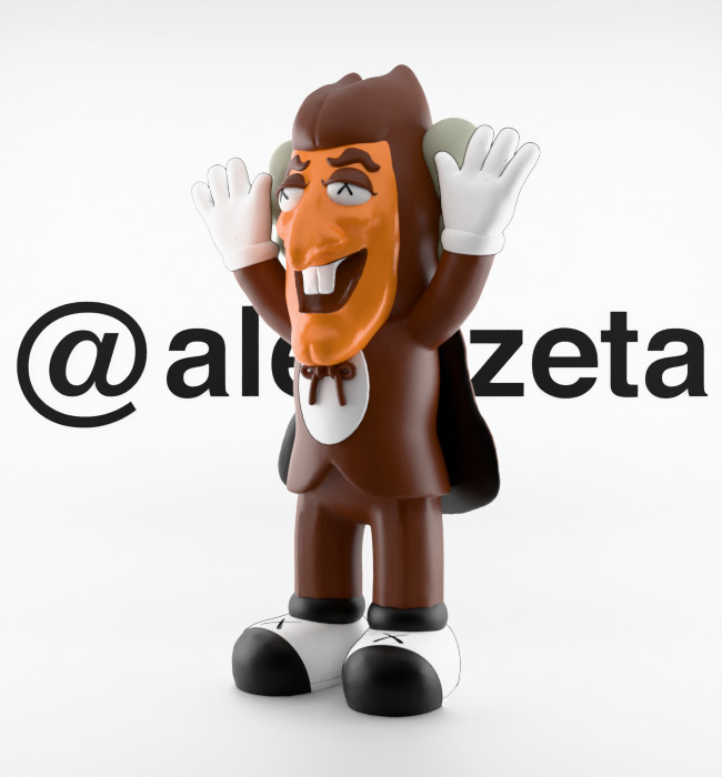 Kaws Monster Cereals Series Textured Low-poly 3D model_38