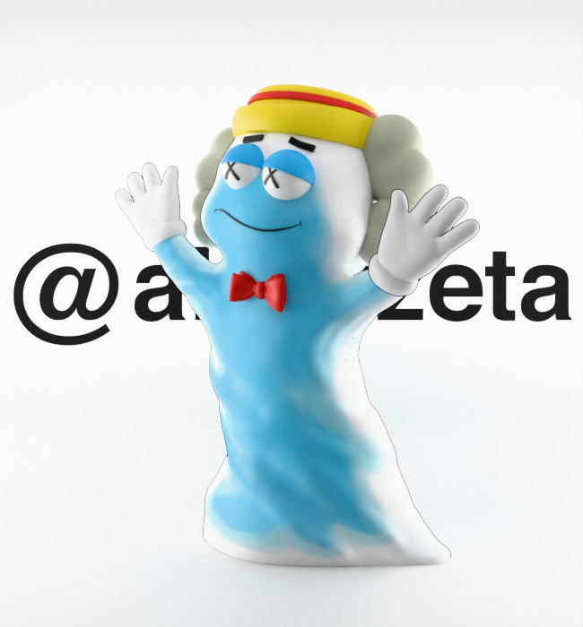 Kaws Monster Cereals Series Textured Low-poly 3D model_2