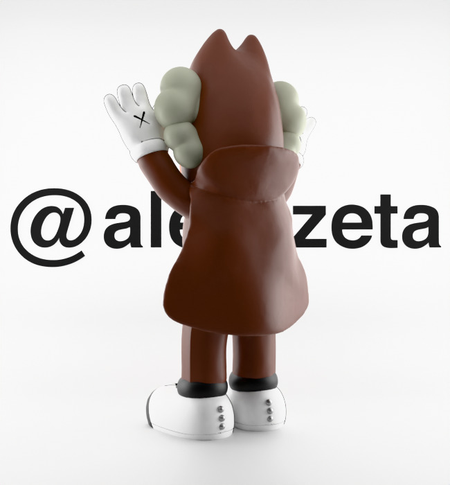 Kaws Monster Cereals Series Textured Low-poly 3D model_42