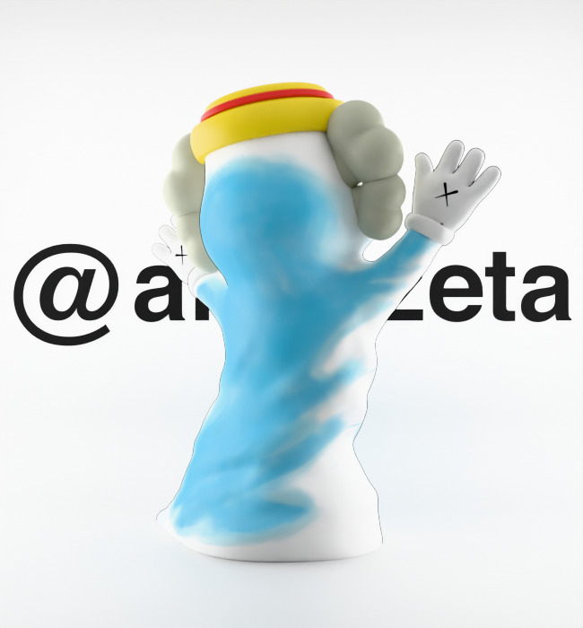 Kaws Monster Cereals Series Textured Low-poly 3D model_8