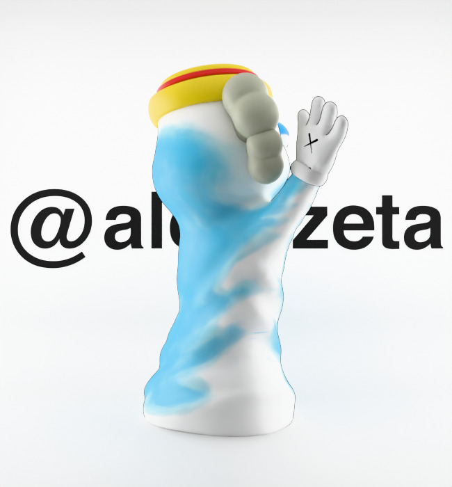 Kaws Monster Cereals Series Textured Low-poly 3D model_9