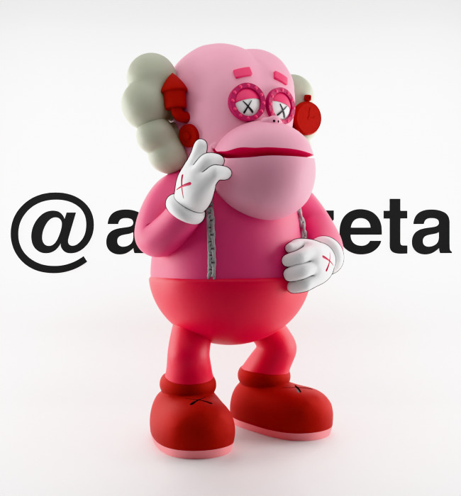 Kaws Monster Cereals Series Textured Low-poly 3D model_24