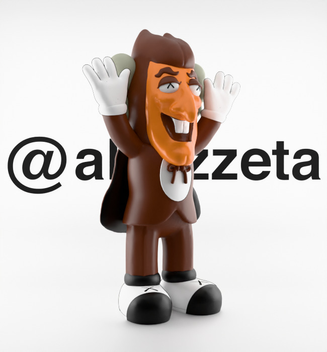 Kaws Monster Cereals Series Textured Low-poly 3D model_48