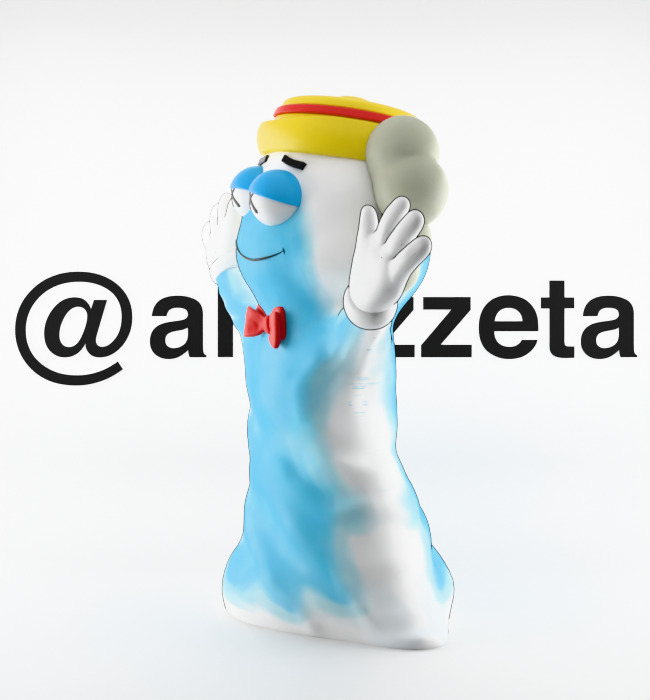 Kaws Monster Cereals Series Textured Low-poly 3D model_3