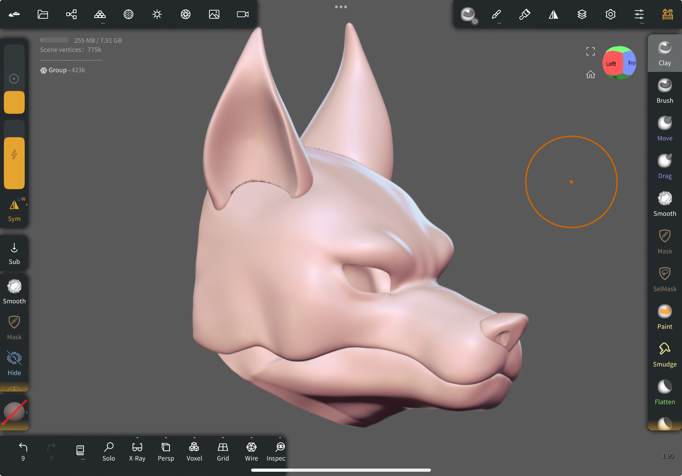  real furry mask for 3D printing  3D print model_1