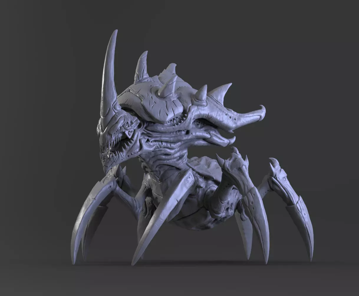 Starcraft2 Lurker 3D print model_0