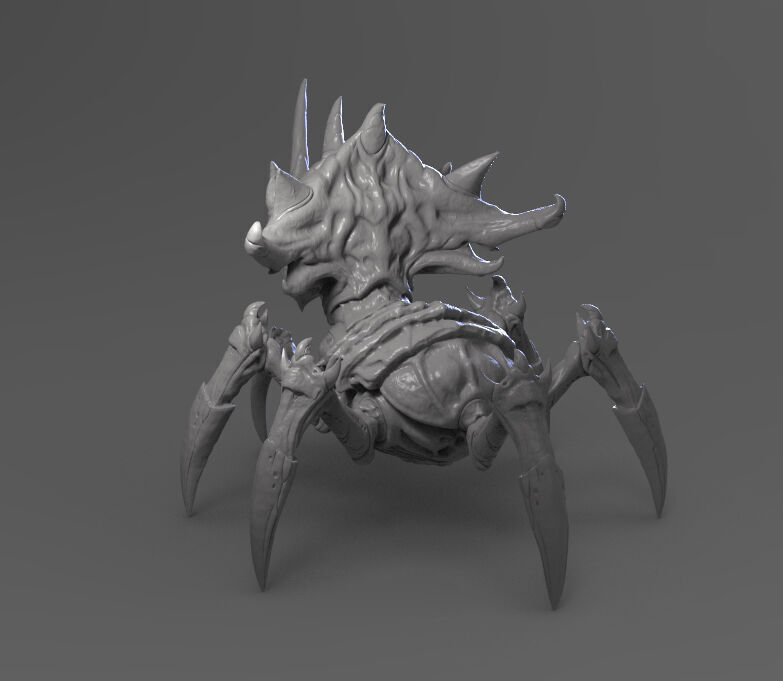 Starcraft2 Lurker 3D print model_2