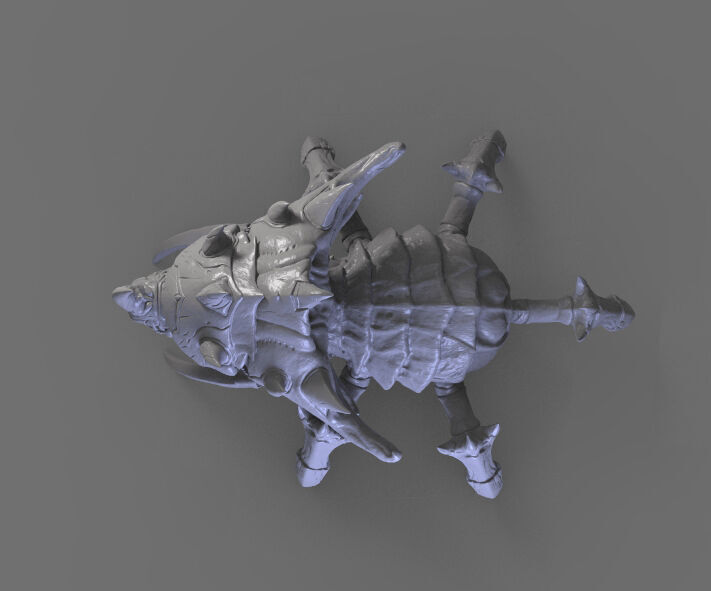 Starcraft2 Lurker 3D print model_6