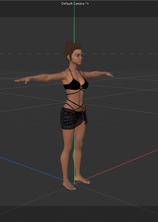 Photorealistic Young Woman 3D model_8