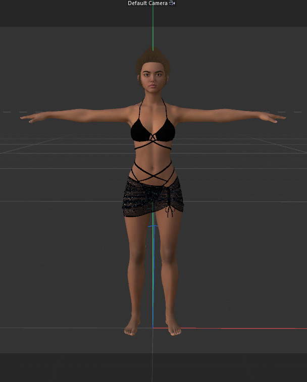 Photorealistic Young Woman 3D model_7