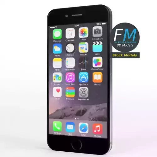 iPhone 6 black 3D model