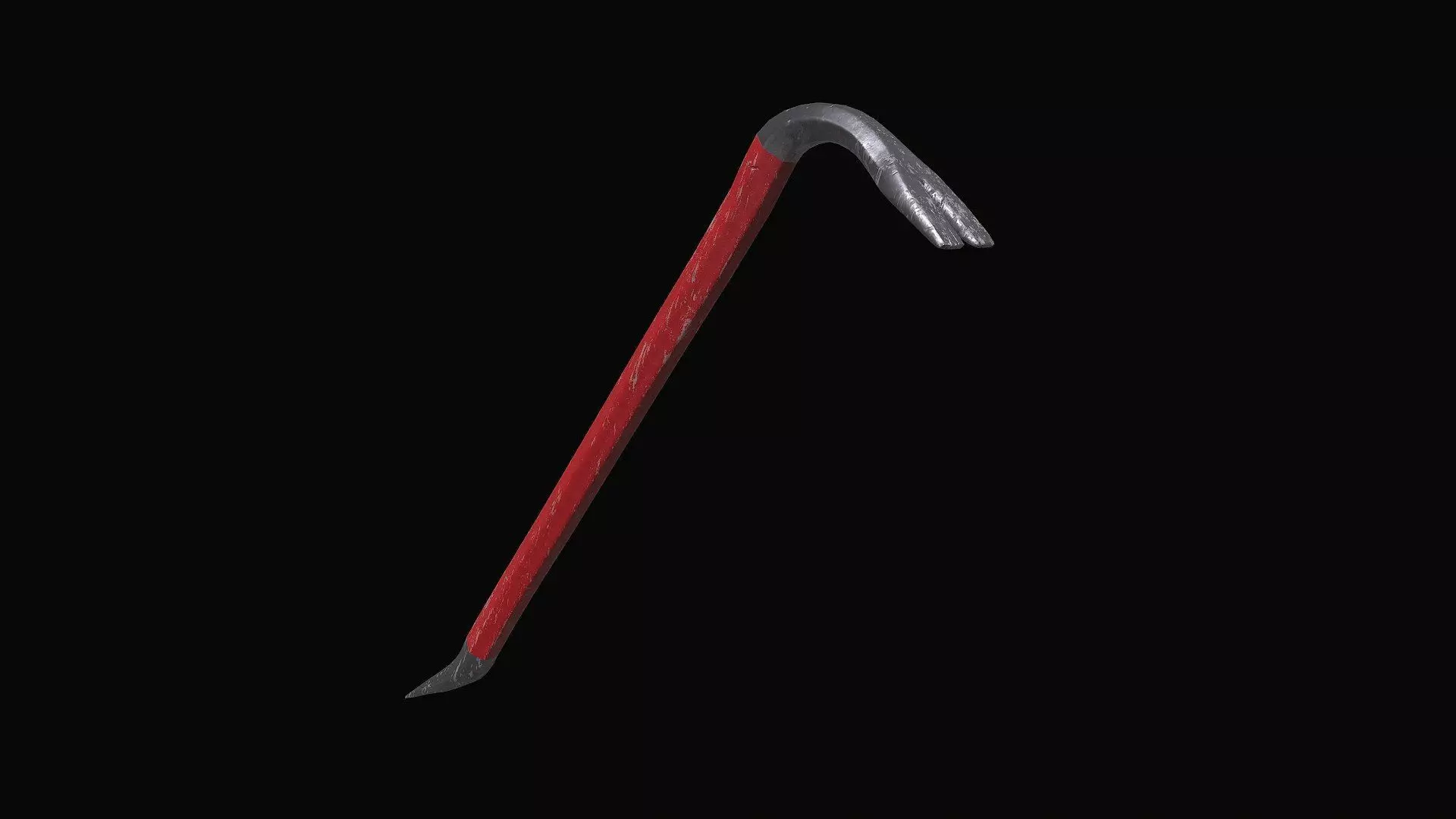 Crowbar Low-poly PBR Free Free low-poly 3D model