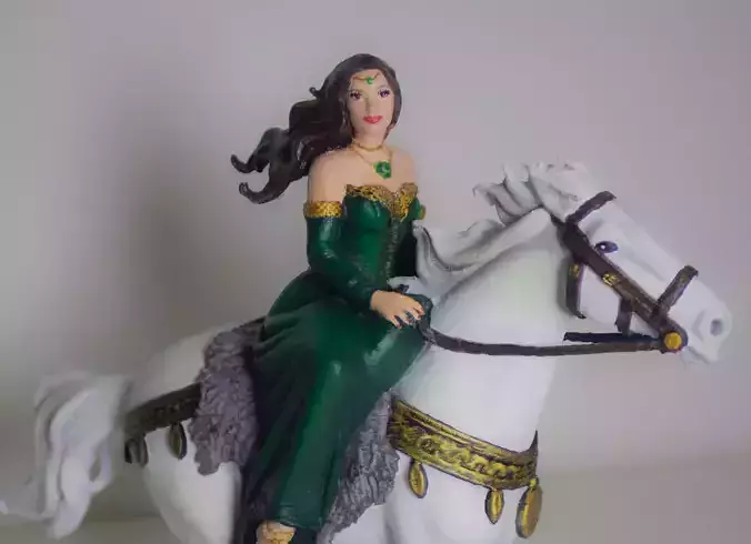 Rihannon Celtic Goddess sculpture figure 3d print model 