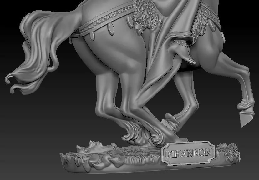 Rihannon Celtic Goddess sculpture figure 3d print model 3D print model_8