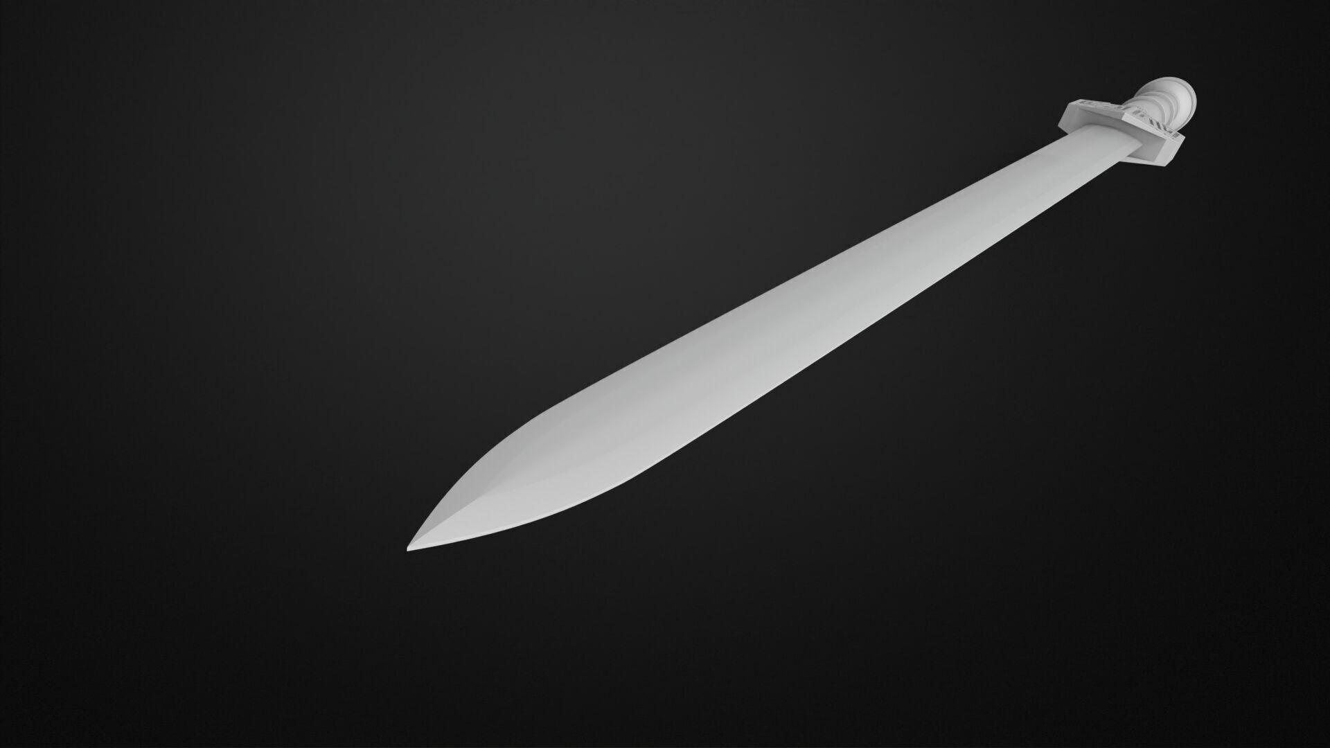 Weapons Encyclopedia 040 Jian 3D print model_5