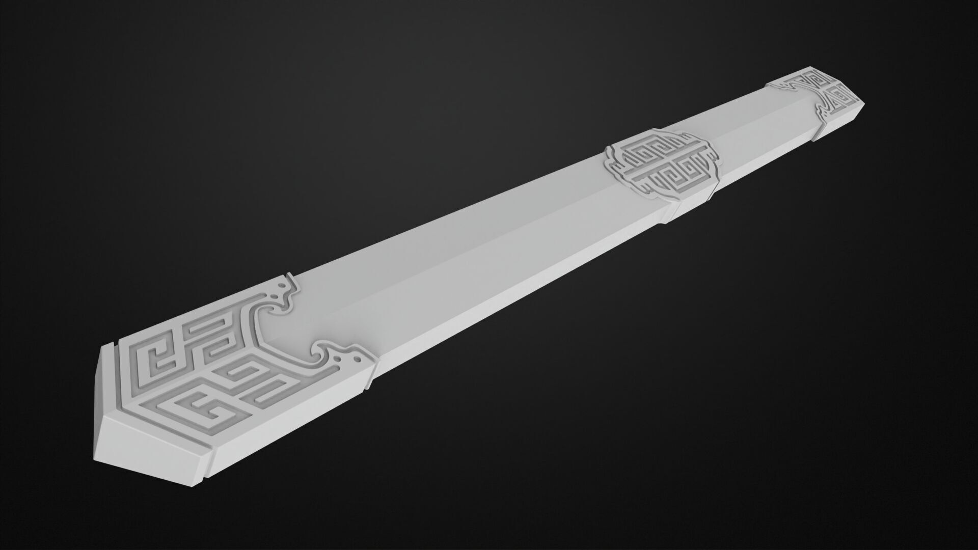 Weapons Encyclopedia 040 Jian 3D print model_8