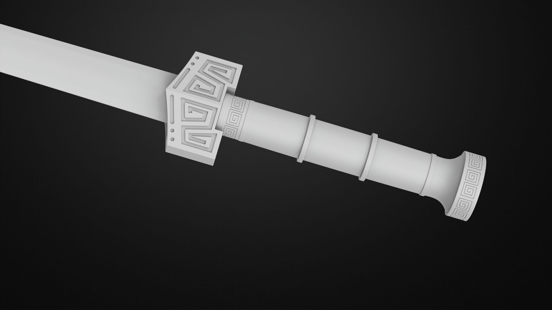 Weapons Encyclopedia 040 Jian 3D print model_7