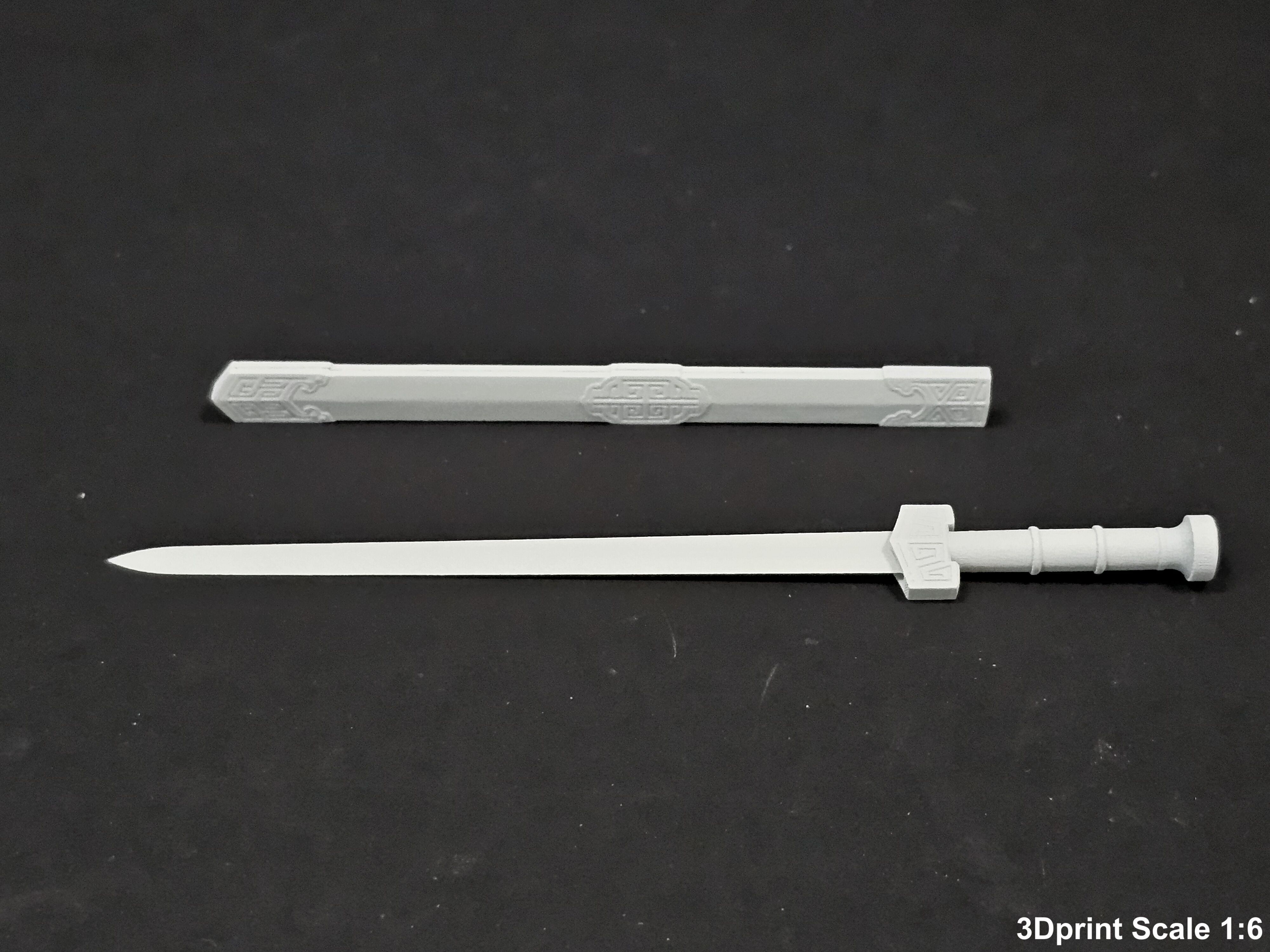 Weapons Encyclopedia 040 Jian 3D print model_11