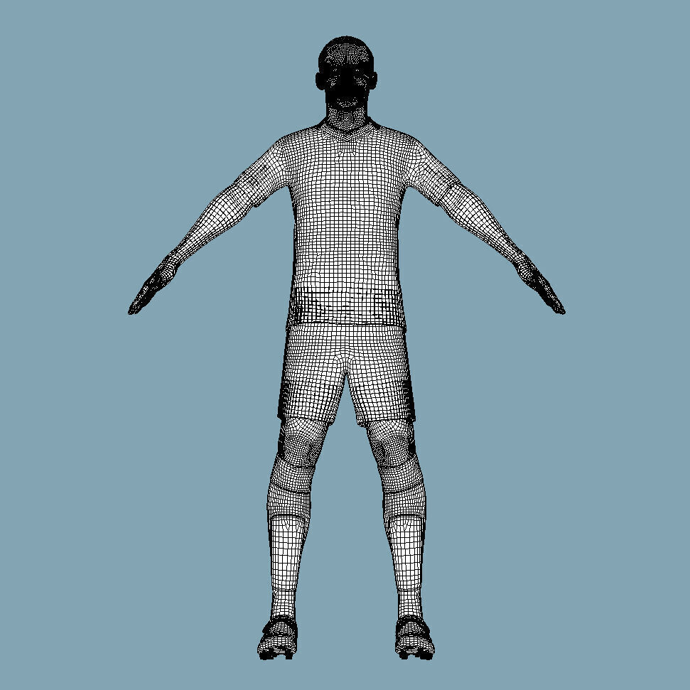 T-Pose Rigged Leroy Sane Bayern Munich 24-25 3D model_7